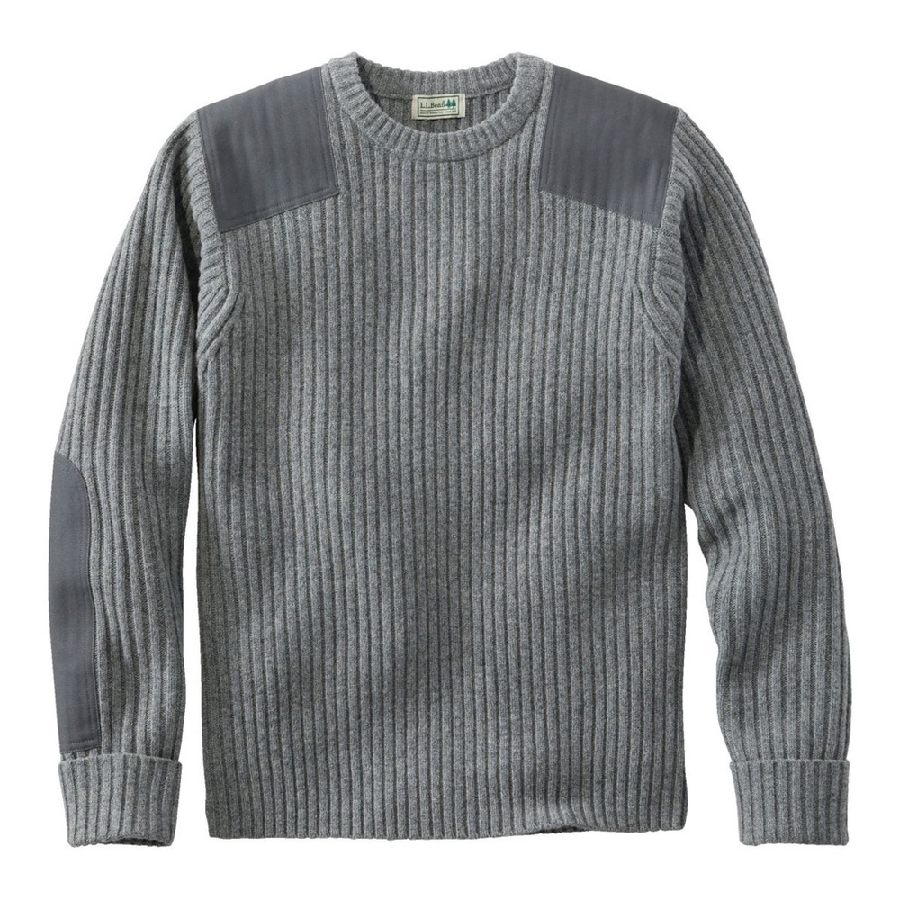 Men's gray commando sweater is comfortable, warm and impeccably‎ styled